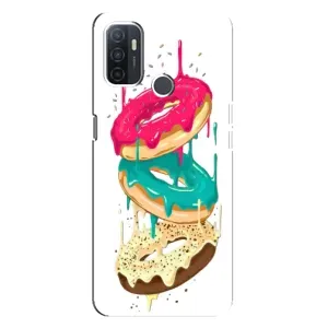 Чехол с изображением  вкусной еды для Oppo A32 (Сочные пончики)