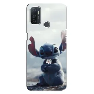 Чохол з малюнком Стіч для OPPO A32 (Стіч з квіткою)