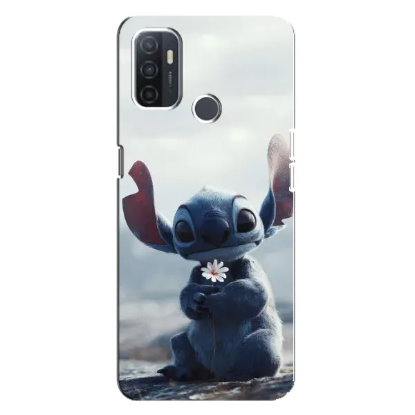 Чехол с рисунком «Стич с цветочком» для OPPO A32 Чехол с рисунком «Стич с цветочком» для OPPO A32