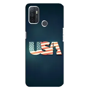 Чехол Флаг USA для Oppo A32 (USA)