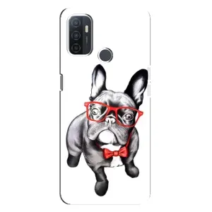 Бампер для Oppo A32 з картинкою "Песики" (В окулярах)