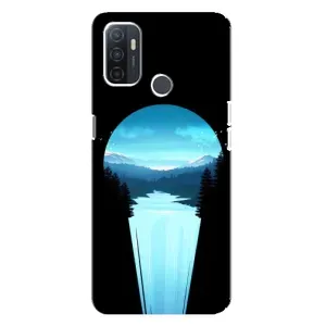 Літній Чохол на Oppo A32 (Синій Водоспад)