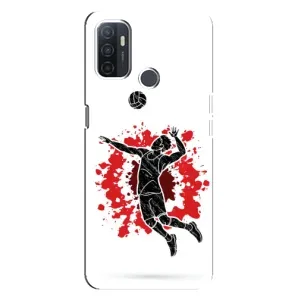 Чехлы с принтом Спортивная тематика для Oppo A32 (Волейболист)
