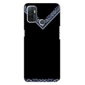 Силиконовый Чехол на Oppo A32 (Воротник вышиванки)