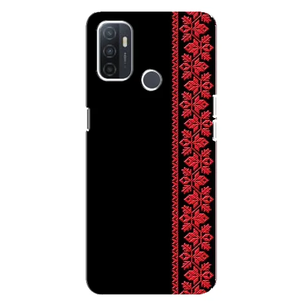 Чехол с рисунком «Вышиванка на черном» для OPPO A32 Чехол с рисунком «Вышиванка на черном» для OPPO A32