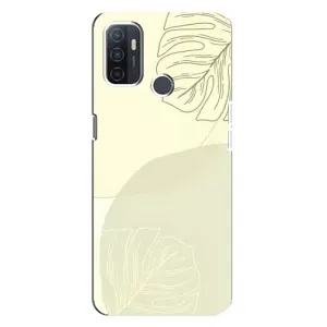 Чехол цветочный дизайн для Oppo A32 (Зелёный фон)