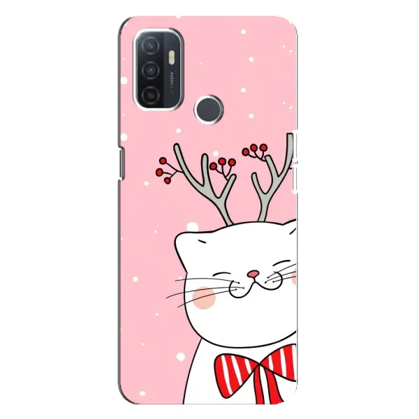 Чехол с рисунком «Зимний кот» для OPPO A32 Чехол с рисунком «Зимний кот» для OPPO A32