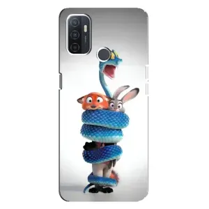 Силіконовий чохол з принтом Зоотрополіс для Oppo A32 (Змія Зоо)