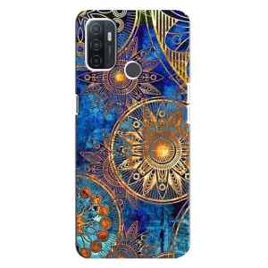 Чохли з сенсом на Oppo A32 (Золоті узори)