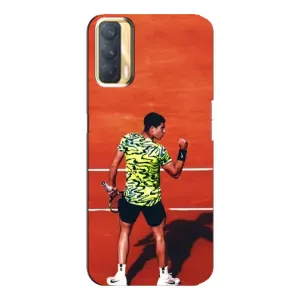 Чехлы с принтом Спортивная тематика для Oppo A33 (Алькарас Теннисист)