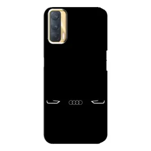Силіконовий бампер з картинкою машини на Oppo A33 (Сілует Audi)
