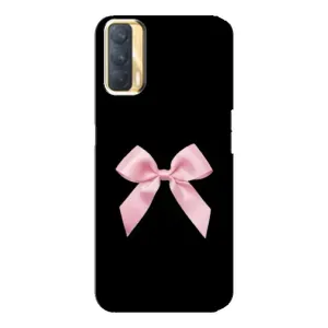Чехол банты для Oppo A33 (Бант на черном)