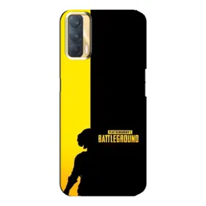 Чохол (TPU) з картинкою "Лого Пабг" на Оппо А33 (Battlegrounds)