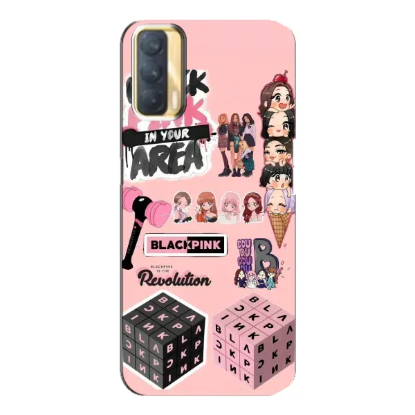 Чехол с рисунком «BLACK PINK коллаж» для OPPO A33