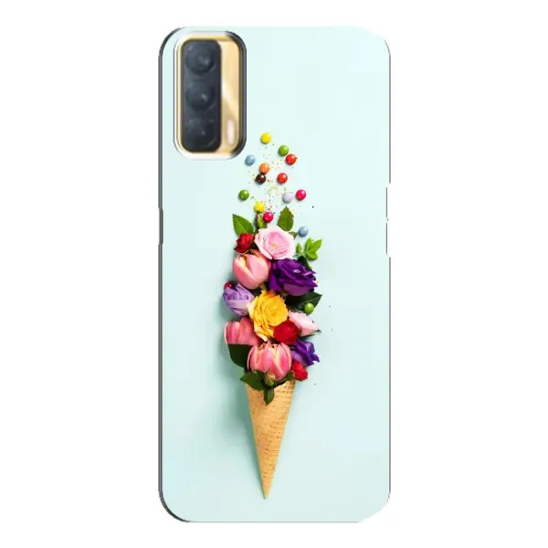 Чехол с рисунком «Цветок-мороженное» для OPPO A33