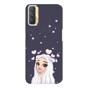 Чехол Стильные девушки на Oppo A33 (Девушка и сердечки)