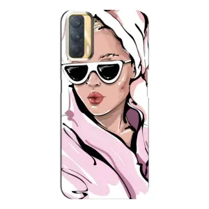 Чехол с картинкой Модные Девчонки Oppo A33 (Девушка в халате)
