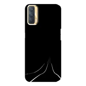 Чохол з картинками на чорному фоні для Oppo A33 (Дорога)