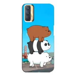 Чехлы с Пандами на Oppo A33 (Друзья)