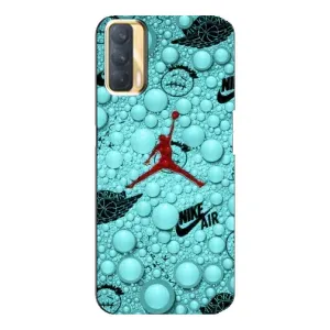 Силиконовый Чехол Nike Air Jordan на Оппо А33 (Джордан Найк)