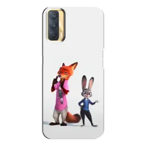 Силіконовий чохол з принтом Зоотрополіс для Oppo A33 (Джуді і Нік)