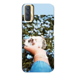 Чехлы с изображением разных животных для Oppo A33 (Ежик на руках)