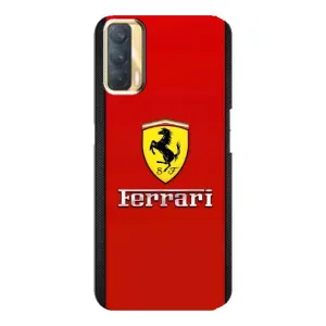 Силіконовий бампер з картинкою машини на Oppo A33 (Ferrari Logo)