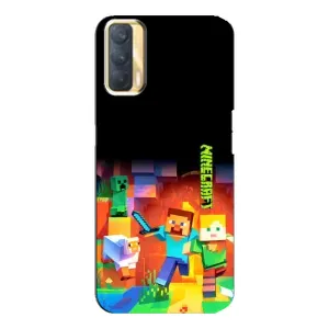 Чохли для Oppo A33 (Персонажі МайнКрафт) (Герой Майнкрафт)