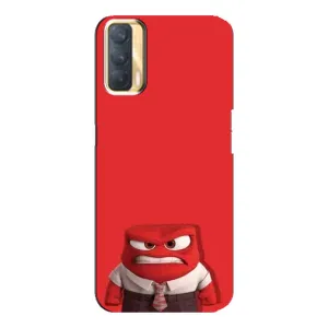 Чехол Головоломка для Oppo A33 - (AlphaPrint) (Гнев)