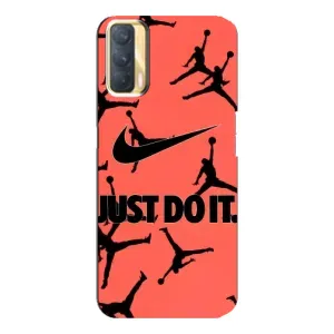 Силиконовый Чехол Nike Air Jordan на Оппо А33 (Just Do It)