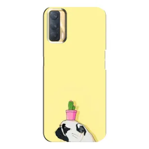 Бампер для Oppo A33 с картинкой "Песики" (Кактус на голове)