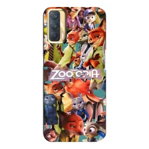 Силіконовий чохол з принтом Зоотрополіс для Oppo A33 (Колаж героїв)
