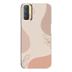 Чехол цветочный дизайн для Oppo A33 (Коричневый фон)
