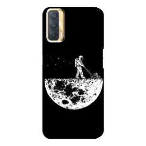Силиконовый Чехол с принтом "Космонавты" на Oppo A33 (Космонавт)