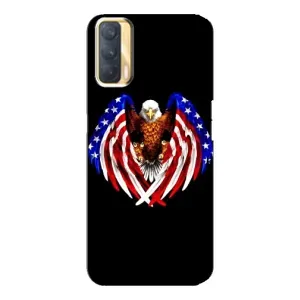 Чохол Прапор USA для Oppo A33 (Крила США)