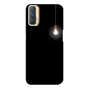 Чохол з картинками на чорному фоні для Oppo A33 (Лампочка)