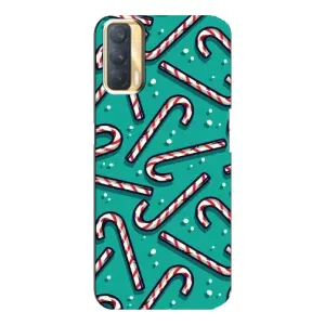 Силіконовий бампер на різдво для Oppo A33 (Льодяники)