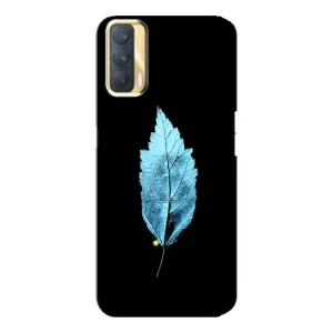 Чохол з картинками на чорному фоні для Oppo A33 (Листя)