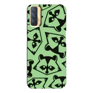 Силиконовый Чехол с Енотами на Oppo A33 (Мордочки Енота)