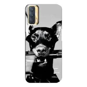 Чехол ДОБЕРМАН для Oppo A33 (Опасный доберман)