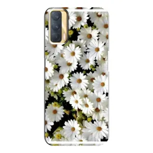 Чехол с ромашками на Oppo A33 (Рамка в ромашках)