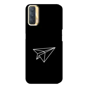 Чохол з картинками на чорному фоні для Oppo A33 (Літак)