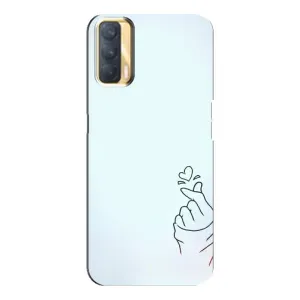 Чохол (Знак сердечка) для Oppo A33 (Сердечко на блакитному)