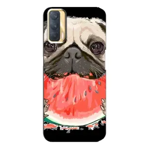 Чехол (ТПУ) Милые собачки для Oppo A33 (Смешной Мопс)