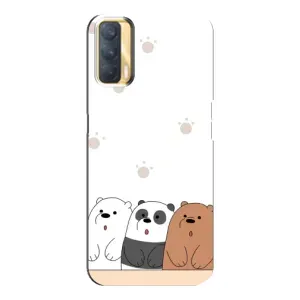 Чехлы с изображением разных животных для Oppo A33 (Удивленные медвеженки)