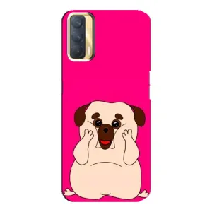 Чехол (ТПУ) Милые собачки для Oppo A33 (Веселый Мопсик)