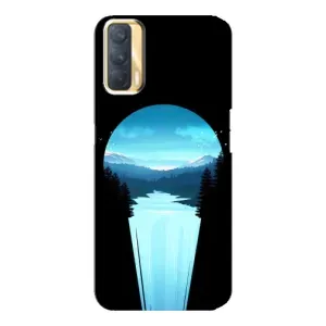 Літній Чохол на Oppo A33 (Синій Водоспад)