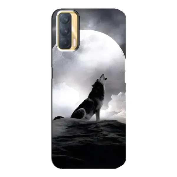 Чехол с рисунком «Волк и луна» для OPPO A33