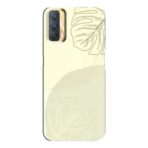 Чехол цветочный дизайн для Oppo A33 (Зелёный фон)
