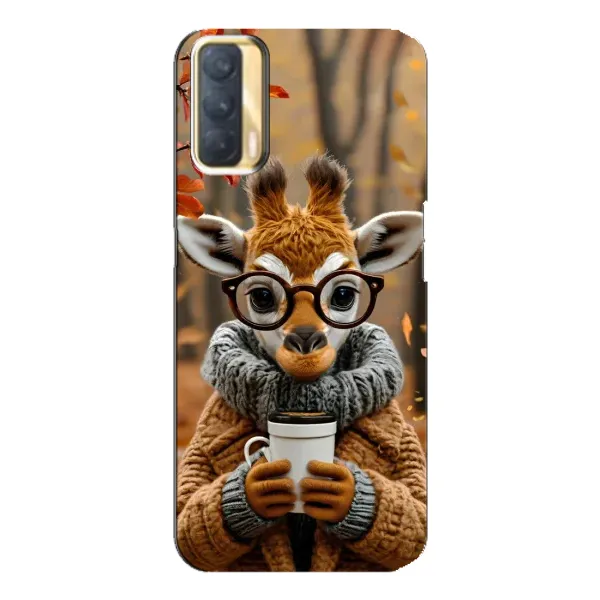 Чехол с рисунком «Жираф с кофе» для OPPO A33 Чехол с рисунком «Жираф с кофе» для OPPO A33